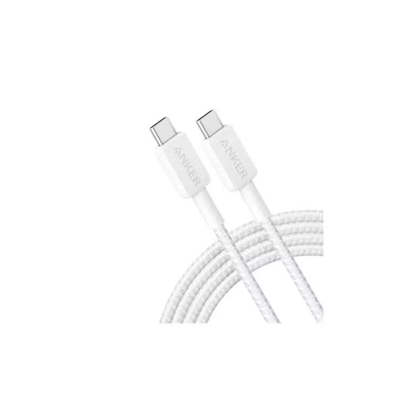 Anker 322 USB-C to USB-C Cable (6ft Braided) White 194644115739