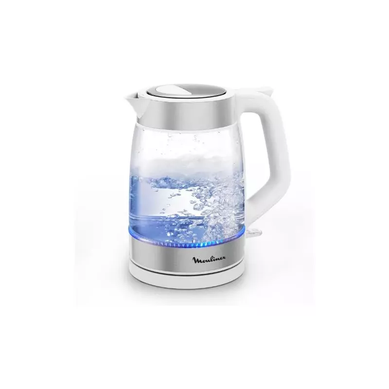 BOUILLOIRE EN VERRE 1.7L 2200W BLANC/SILVER MOULINEX