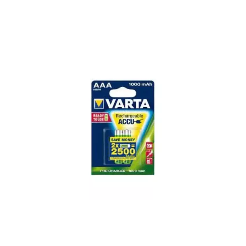 PILE RECHARGEABLE ACCU POWER 2 AAA-1000mAh VARTA
