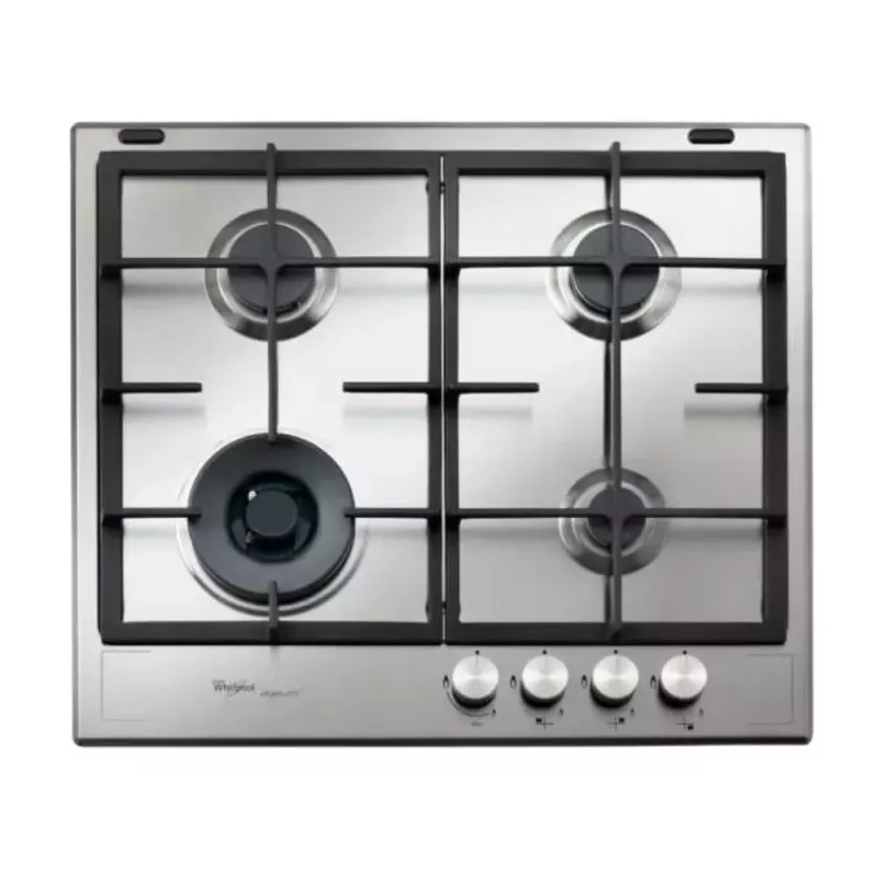 TABLE DE CUISSON IXELIUM 60 CM 4 FEUX A GAZ GMAL6422IXL WHIRLPOOL