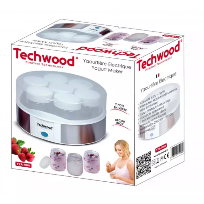 YAOURTIERE 7 POTS EN VERRE TECHWOOD