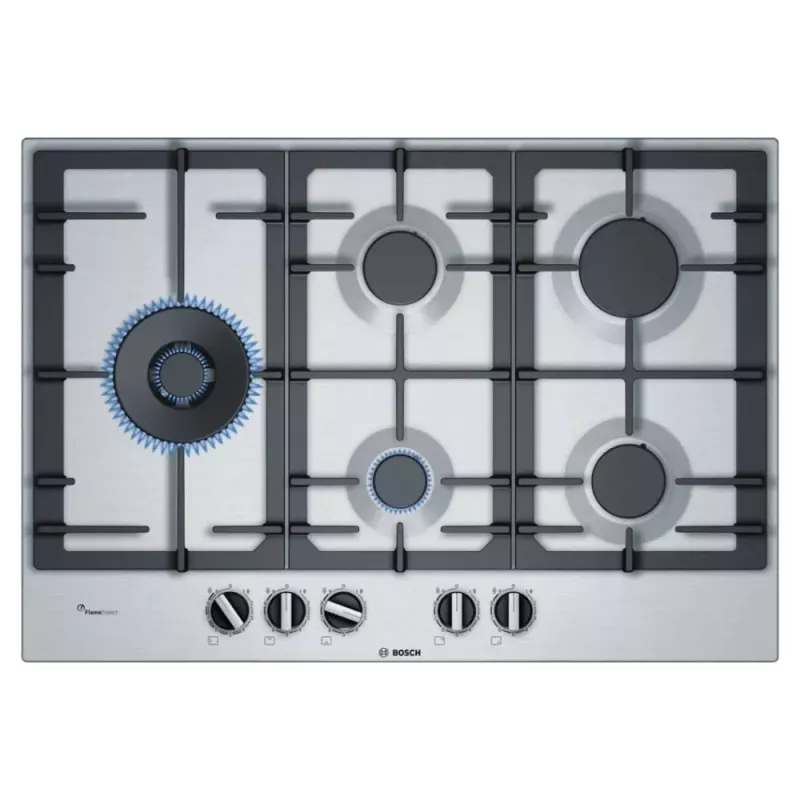 TABLE DE CUISSON 75cm INOX 5F BOSCH