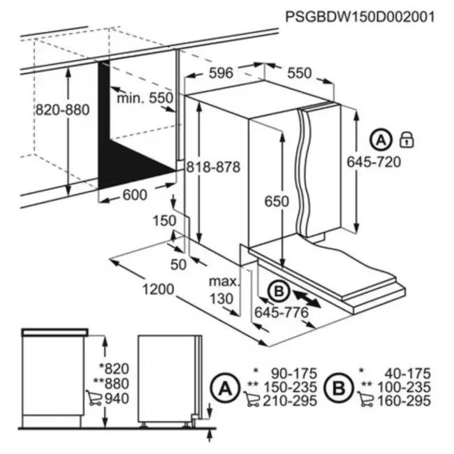 LAVE VAISSELLE INTEGRABLE 13CV A+++ AEG