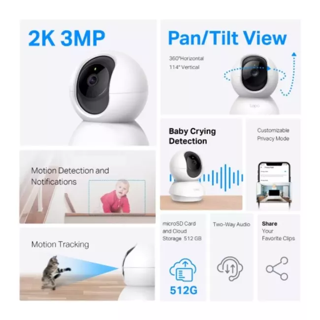 CAMERA DE SURVEILLANCE WIFI TAPO TPLINK