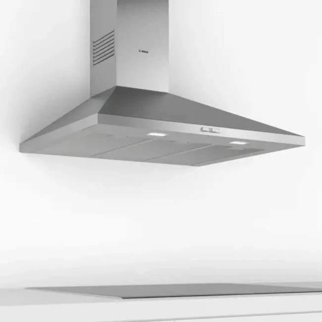 HOTTE DECORATIVE MURALE PYRAMIDE 90CM INOX BOSCH
