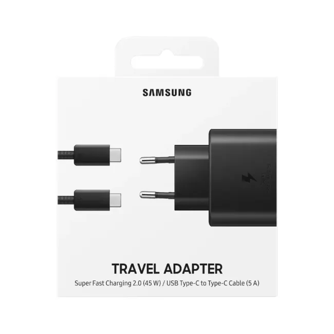 CHARGEUR NOIR 45 PD  FAST CHARGING SAMSUNG