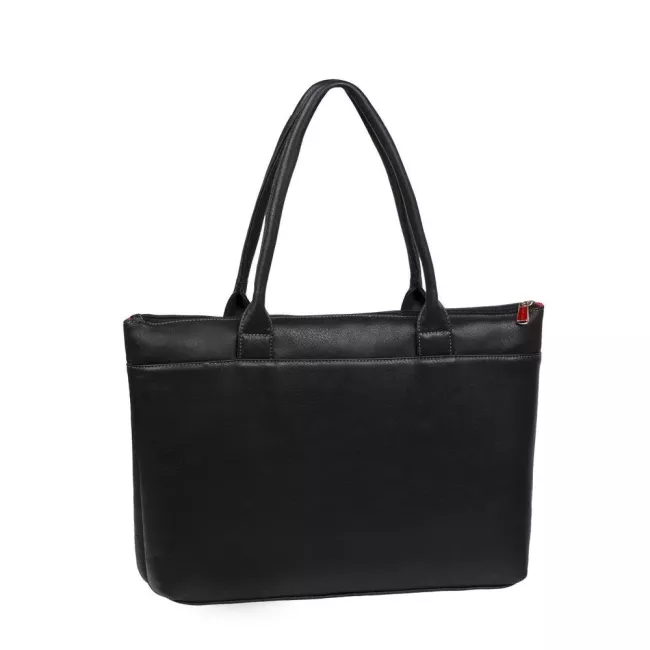 SAC PC PORTABLE NOIR POUR FEMME 15,6" - GF EN CUIR RIVACASE
