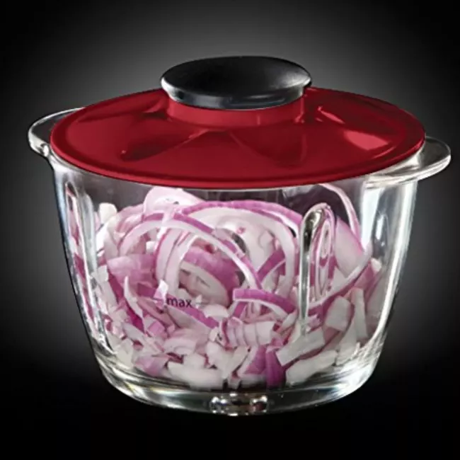 MINI HACHOIR BOL VERRE 1L LAMES EN ACIER RUSSELL HOBBS