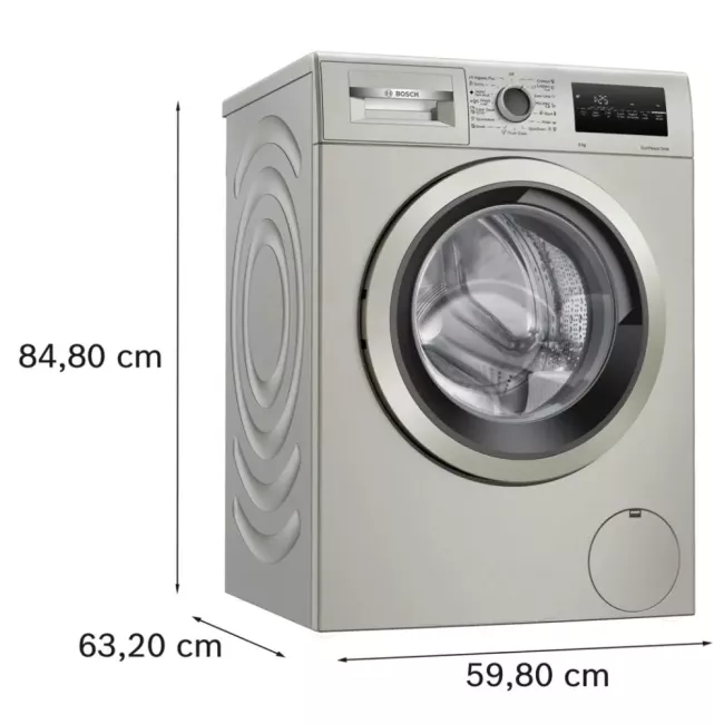 LAVE LINGE 8KG/1400TRS  SERIE 4 SILVER BOSCH