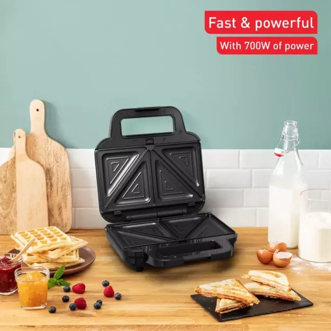 ULTRACOMPACT 3EN1 GAUFRIER,APPAREIL A SANDWICH &PRESSE A PANINI TEFAL