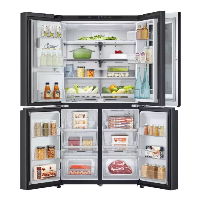 REFRIGERATEUR SIDE BY SIDE INSTAVIEW NOIR AVEC DISTRIBUTEUR LG