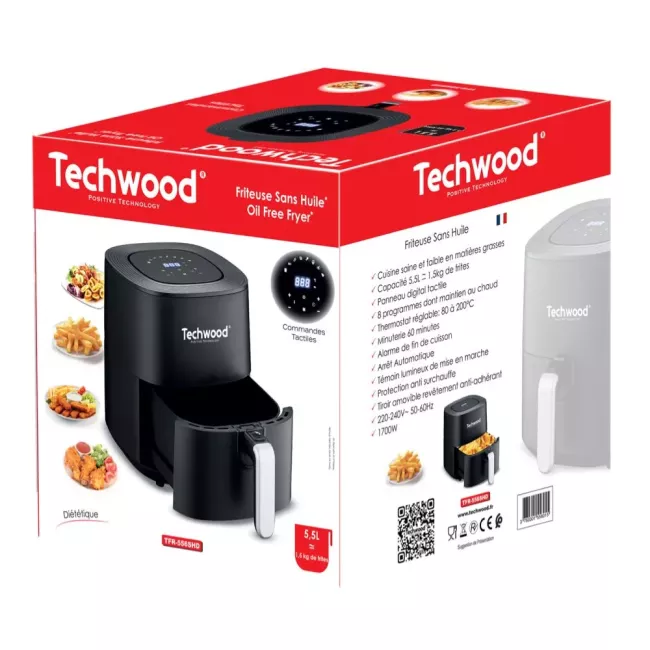 FRITEUSE SANS HUILE DIGITAL 5.5L TECHWOOD