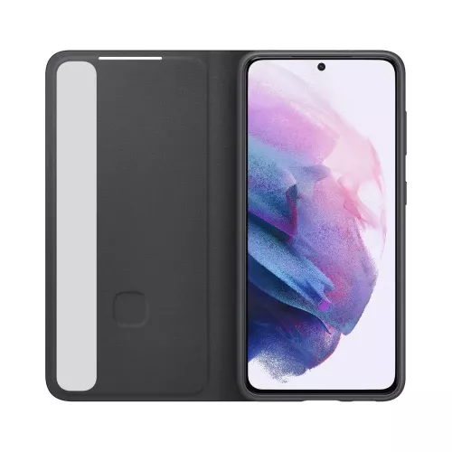 ETUI POUR S21 SMART CLEAR VIEW COVER NOIR SAMSUNG