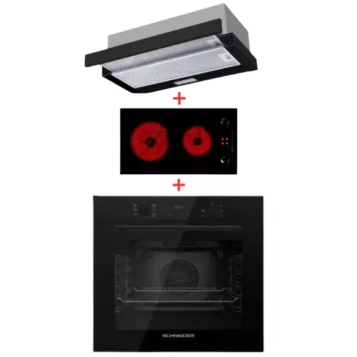 HOTTE TH0460SBL-SCH + FOUR MFA925SCH +T.C 2Z DOMINO NOIR SCHNEIDER