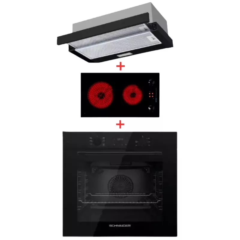 HOTTE TH0460SBL-SCH + FOUR MFA925SCH +T.C 2Z DOMINO NOIR SCHNEIDER