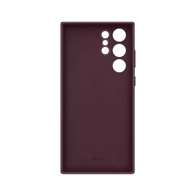 ETUI LEATHER COVER S22 ULTRA BURGUNDY SAMSUNG