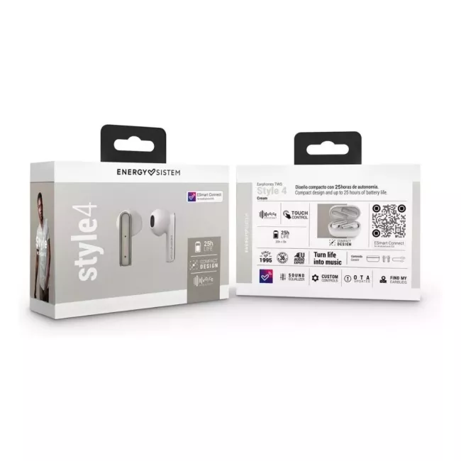 ECOUTEURS STYLE 4 TRUE WIRELESS GRIS 8432426453504 ENERGY SISTEM