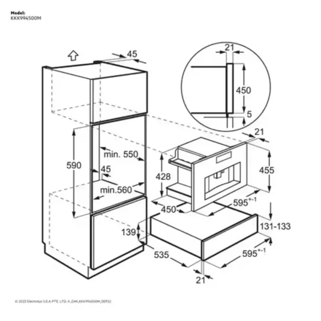 MACHINE A CAFE  ENCASTRABLE AEG