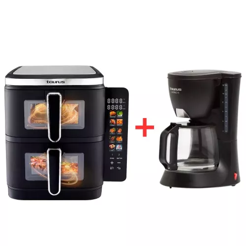 PACK FRITEUSE TOWER 11L + CAFETIERE LIVORNO 12 TASSES TAURUS