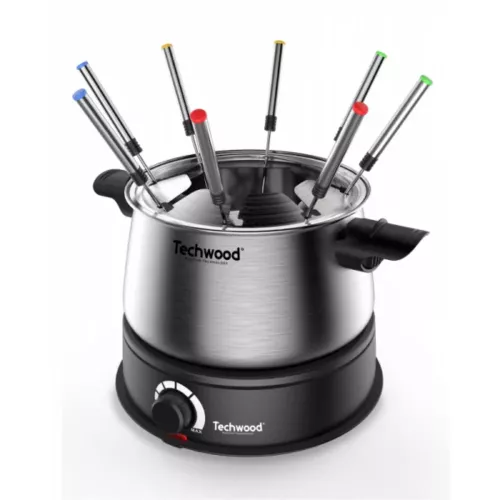 FONDUE  8 PERSONNES INOX 1.4L TECHWOOD