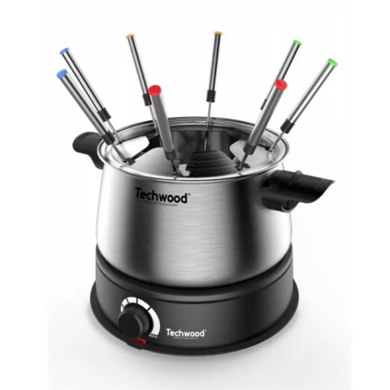 FONDUE 8 PERSONNES INOX 1.4L TECHWOOD