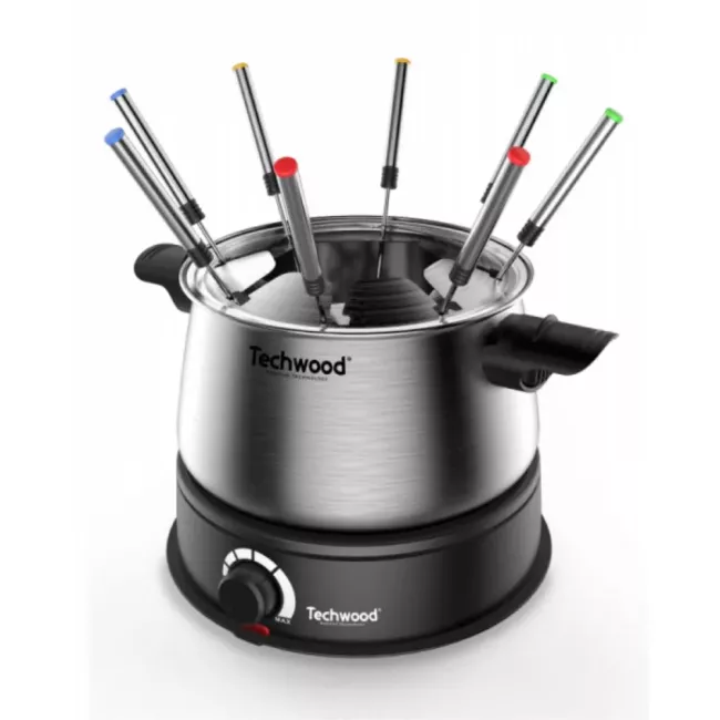 FONDUE  8 PERSONNES INOX 1.4L TECHWOOD