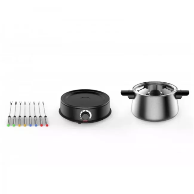 FONDUE  8 PERSONNES INOX 1.4L TECHWOOD