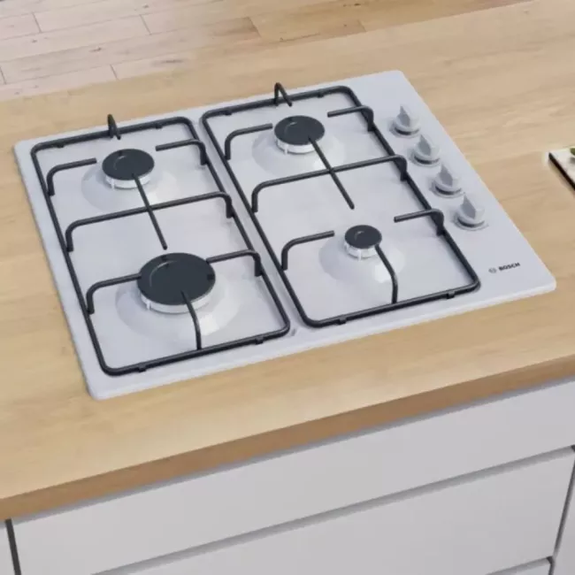 TRIO INOX : HOTTE DHU635HZA +T.C PBP6C5K80L + FOUR HBF512BS1T BOSCH