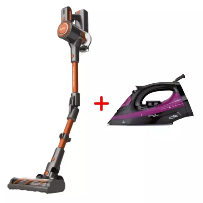 PACK ASPIRATEUR FLEX 29.6V + FER AREPASSER OPTIMA PRO SOLAC