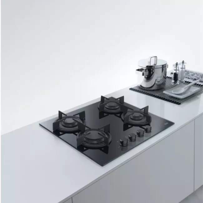 TABLE DE CUISSON VERRE TROMPE CRISTAL NOIR 106.0374.280 FRANKE