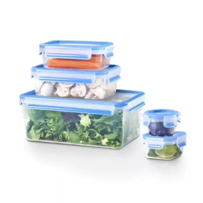 SET DE 5 BOITES ALIMENTAIRES MASTERSEAL 0.15/0,25/0,55/1L/3,7L TEFAL