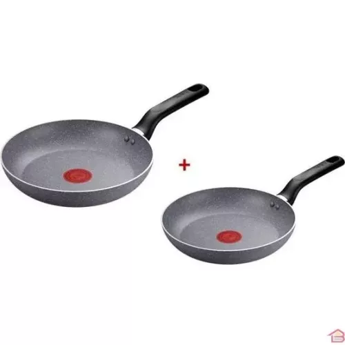 PACK 2 POELES 24+30CM NATURA STONE TEFAL