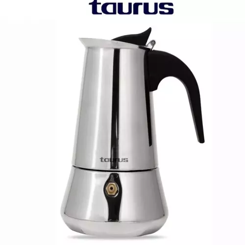 CAFETIERE EXPRESSO 6 TASSES EN INOX TRADIZIONE TAURUS