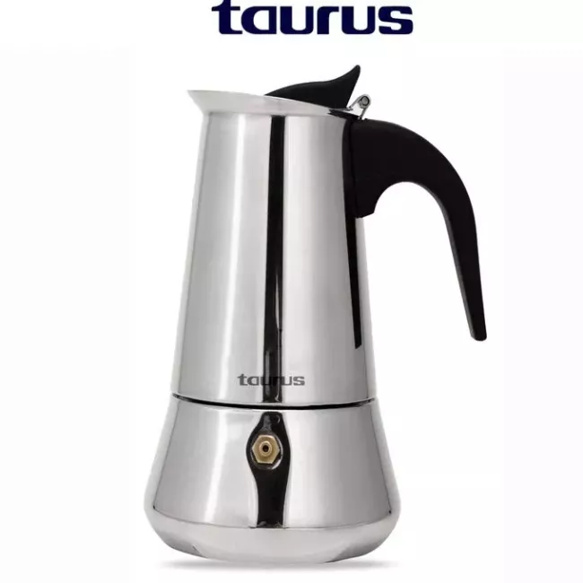 CAFETIERE EXPRESSO 6 TASSES EN INOX TRADIZIONE TAURUS