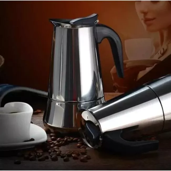 CAFETIERE EXPRESSO 6 TASSES EN INOX TRADIZIONE TAURUS