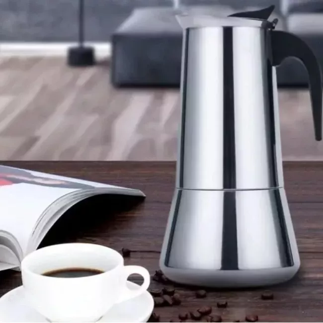CAFETIERE EXPRESSO 6 TASSES EN INOX TRADIZIONE TAURUS