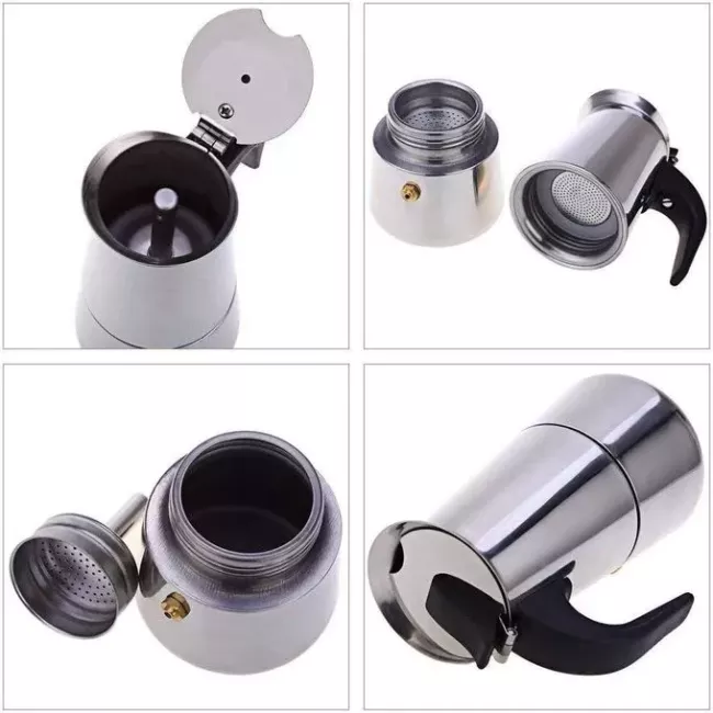CAFETIERE EXPRESSO 2 Tasses en inox TRADIZIONE TAURUS