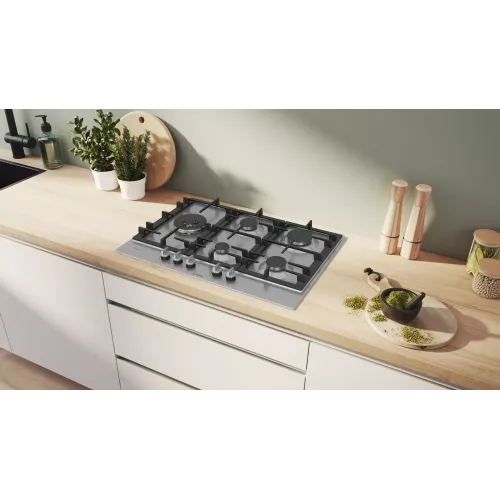 TABLE DE CUISSON 90CM ACIER INOX GAZ BOSCH