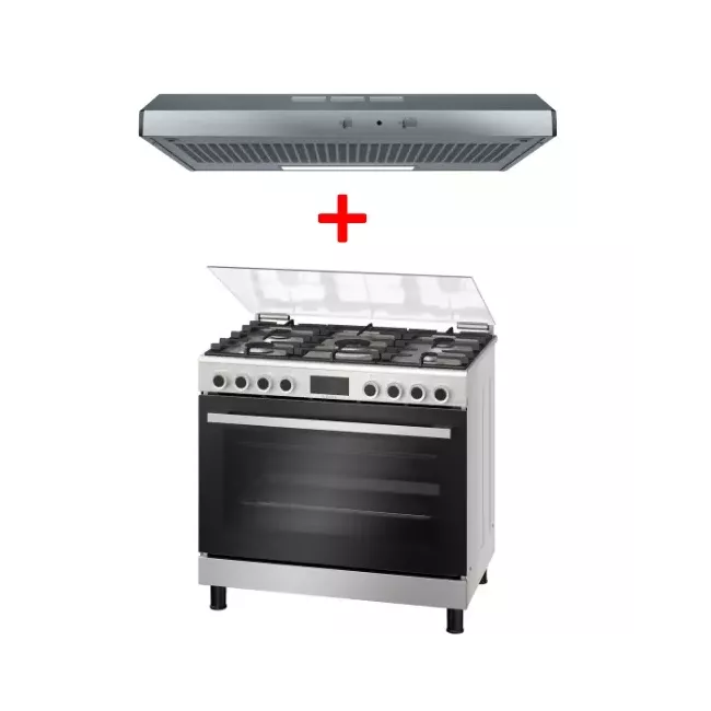 PACK CUISINIERE HGP3I8W50S+ HOTTE DUL93MA50M INOX BOSCH