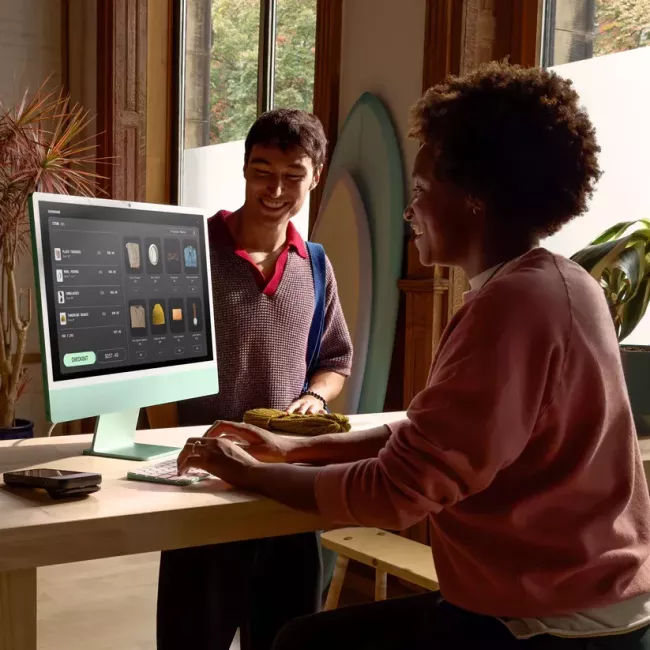 iMAC 24'' WITH RETINA 4.5K M4 WITH 10 core 16GB/256GB SSD BLUE APPLE