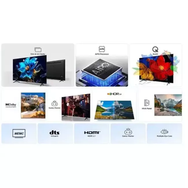 SMART TV 65'' CRYSTAL QLED TCL