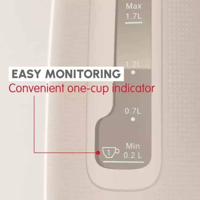 BOUILLOIRE MORNING 1.7L 2400W BEIGE MOULINEX