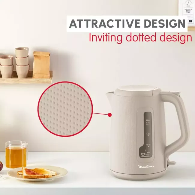 BOUILLOIRE MORNING 1.7L 2400W BEIGE MOULINEX