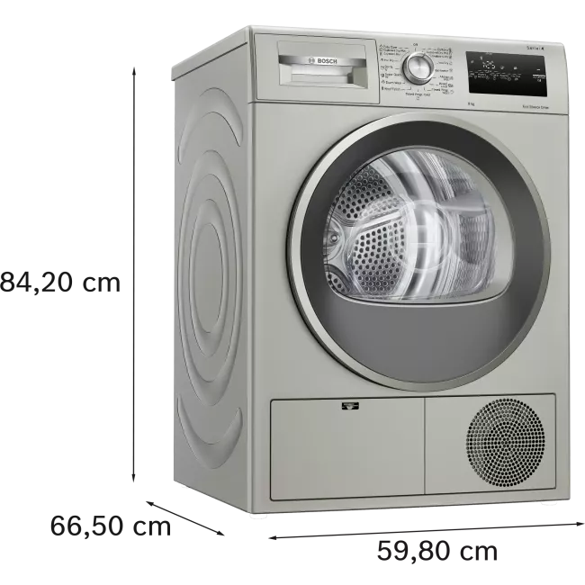 SECHE LINGE A CONDENSATION 8KG ARGENT INOX BOSCH