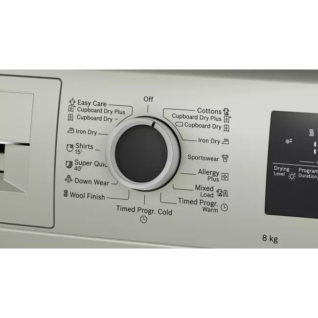 SECHE LINGE A CONDENSATION 8KG ARGENT INOX BOSCH