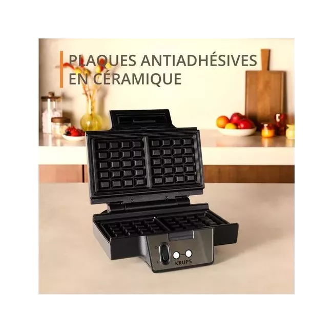 GAUFFRIER CHROME 850W KRUPS