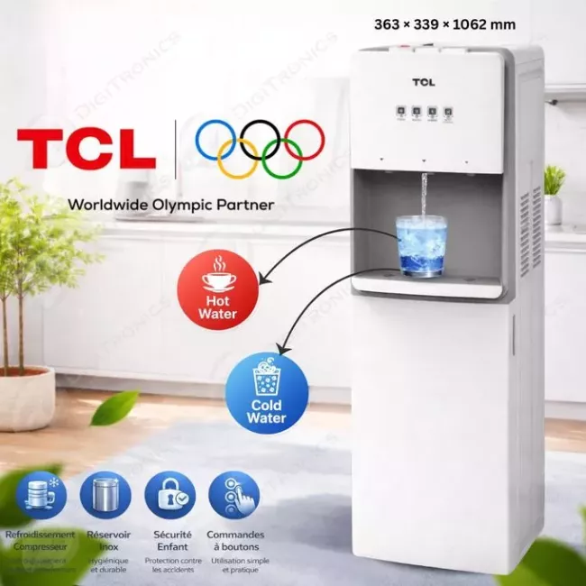 DISTRIBUTEUR D'EAU A CHARGEMENT PAR BAS WHITE TCL