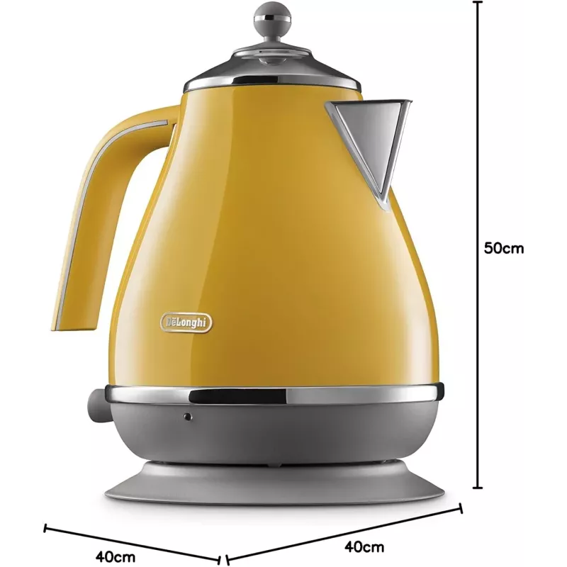 Bouilloire électrique Icona Capitle 1.7L 2000W Jaune  DELONGHI