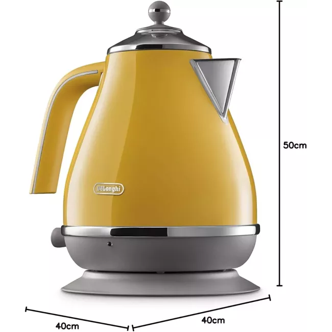Bouilloire électrique Icona Capitle 1.7L 2000W Jaune  DELONGHI