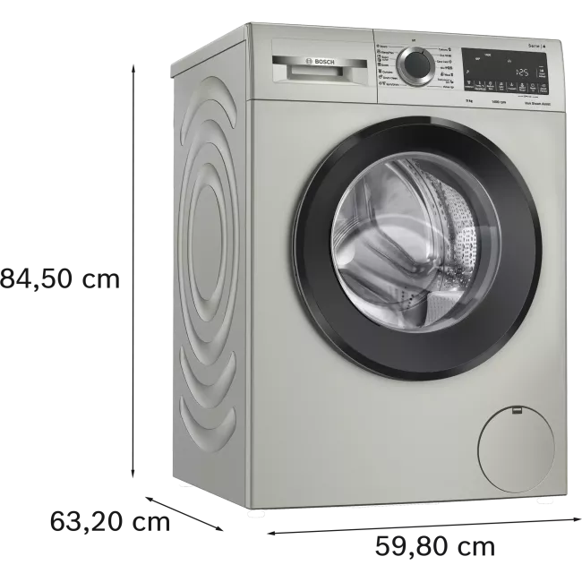 LAVE LINGE 9KG/1400 TRS INOX BOSCH